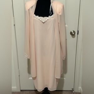 After Dark women’s peach colored dress